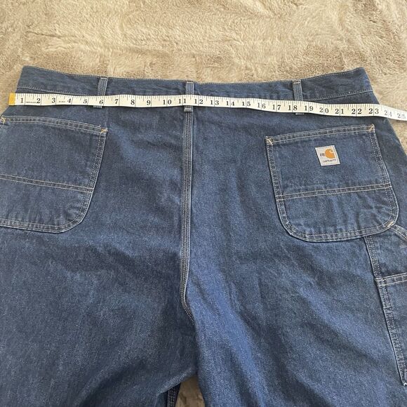 Carhartt Men FR Flame Resistant Relaxed Fit Jeans Denim 2112CAT2 Size 46x32 Work - Picture 14 of 16